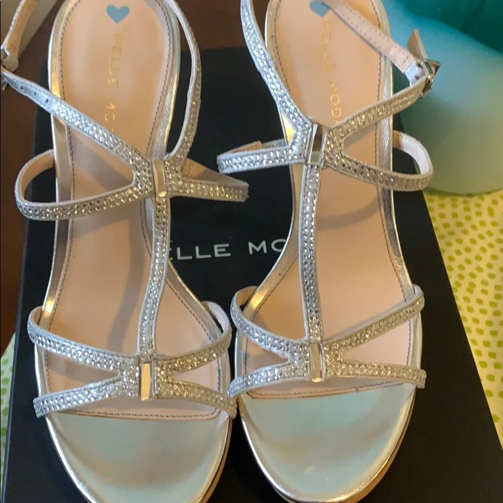 Randal Crystal Embellished Sandal - silver